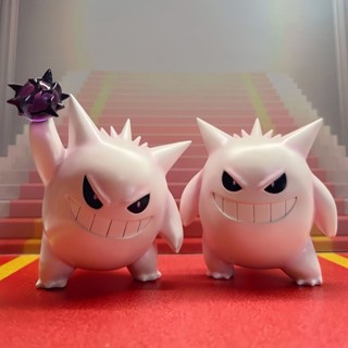 ⚡️熱賣Pokémon 半透紫耿鬼 透明色 皮卡丘＆耿鬼公仔 超Q 耿鬼 手辦 機箱擺 桌面模型