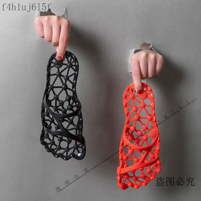 新品🎈【專利産品】鏤空浴室拖鞋女夏傢居漏水透氣洗澡顆粒按摩拖鞋情侶