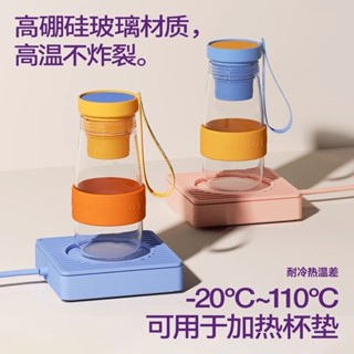 [現貨#超值] 吸管杯 早餐杯 咖啡杯 隨行杯 chakolab牛奶玻璃隨行杯耐高溫可愛大容量茶水分離茶杯大肚水杯子