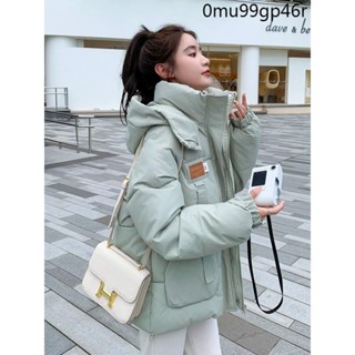 韓國代購 保暖外套 羽絨服 加厚保暖外套 雪地外套羽絨棉服女2024年新款冬季短款麵包服小個子加厚棉衣寬鬆