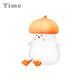 Timo菇菇雞LED拍拍小夜燈/ 橘帽帽 eslite誠品