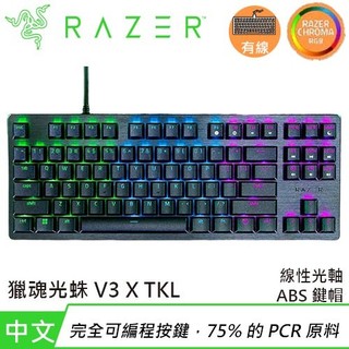 Razer 雷蛇 Huntsman V3 X TKL 獵魂光蛛 電競鍵盤 光軸