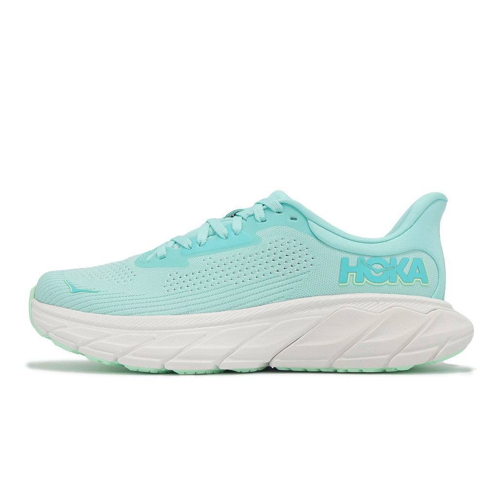 Hoka 慢跑鞋 Arahi 7 女鞋 藍 白 輕量 緩衝 弧形大底 [ACS] 1147851BRKS