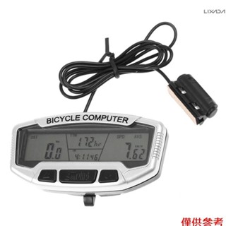 防水自行車自行車數字液晶電腦里程錶車速表速度表自動背光 27 功能