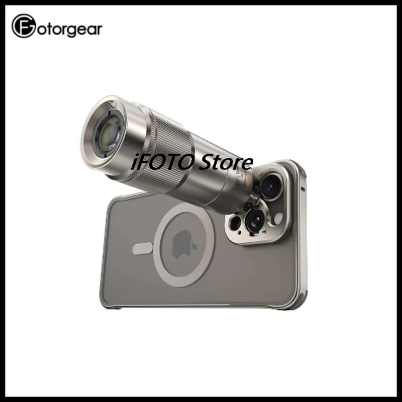 Fotorgear 135mm手機長焦鏡頭外置微距攝影鏡頭，適用於兼容安卓和Iphone的T型手機