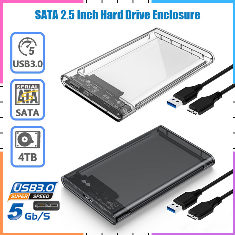 【現貨】2.5 英寸 USB SDD 硬盤盒外殼 SATA 轉 USB 3.0 硬盤驅動器磁盤 SATA 外置外殼驅動器