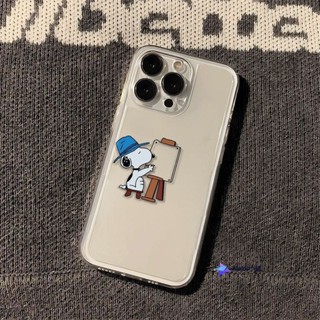 ins卡通畫畫史努比適用蘋果16PRO手機殼iPhone15/14卡通13mini透明11全包7p卡通xsmax防摔軟殼