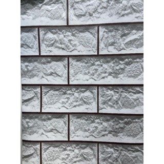 MERAH 3d 白磚牆壁紙 pvc 貼紙廚房牆壁客廳白磚圖案 3d 黑色白色紅色磚圖案桌布