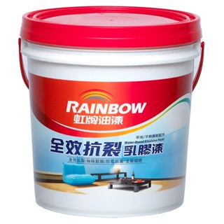 (組合) 虹牌 彩虹屋全效抗裂乳膠漆 白色 1G 2入
