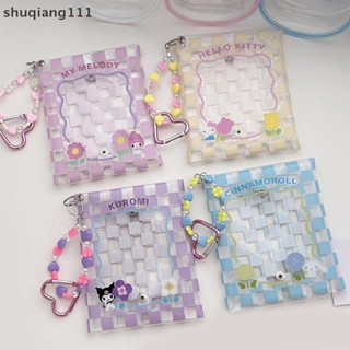 < Stw> 三麗鷗 Pvc 透明收納袋卡哇伊 Hello Kitty Cinnamoroll 動漫迷你掛袋透明娃娃展示
