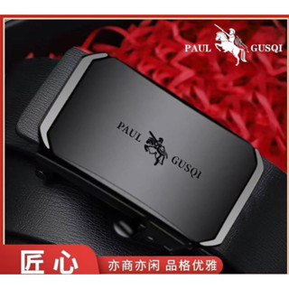 臺灣出貨邂逅POLO皮帶男士牛皮軟皮自動腰帶青年商務休閒百搭正品褲帶