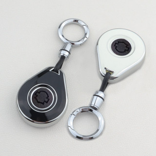 適用Harley-Davidson機車真皮鑰匙套 街霸哈雷X48XL883/1200滑翔肥仔遙控鑰匙扣