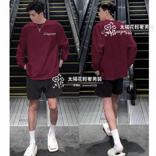 🔥限時下殺🔥美式ins潮牌創意字母印花純棉長袖T恤男款秋季街頭風寬鬆上衣外穿