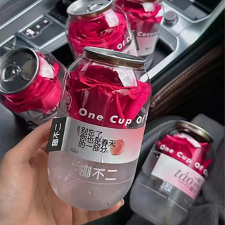 現貨 冷泡茶杯 易拉罐 500ml 飲料瓶 一次性 果汁瓶 塑膠 易拉罐 空罐 pet 封口 奶茶杯
