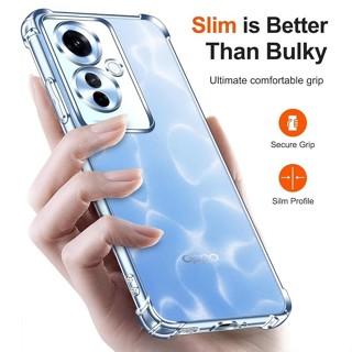 手機殼 OPPO RENO 11 5G 11F 11 PRO 5G A79 5G 矽膠軟防裂透明防震修身設計安全氣囊防裂