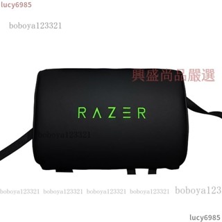 臺灣優選 Razer/雷蛇皮質頭枕腰墊電競椅車用墊子頭靠頸枕車載傲風可調節 電競椅頭枕腰靠 汽車枕頭 汽車靠墊 記憶枕