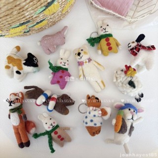 小跟班💛 尼泊爾手工羊毛氈聖誕樹掛飾 玩偶動物包掛件 可愛鑰匙扣禮物吊飾 可愛娃娃吊飾 揹包吊飾 包包吊飾 娃娃鈅匙扣