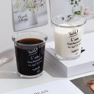客製化 玻璃杯 敞口水杯 定製logo 翻口杯子 ins風 咖啡杯 玻璃杯 刻字 活動禮品伴手禮
