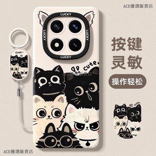 滿屏貓咪 紅米 Note 14 Pro 13 Pro 手機殼 帶掛繩 紅米 note 14 13 pro+ 手機殼防摔