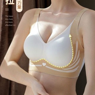 [立即發貨]夏季薄款 無痕提拉內衣女 美背聚攏收副乳 託防下垂 運動背心文胸罩 運動內衣