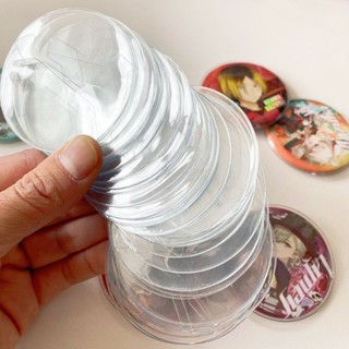 20 件/套 58/75 毫米透明 ItaBag 徽章展示套圓形卡片收納盒動漫徽章裝飾保護套徽章保護套 Genshin
