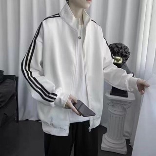 2025男士上衣大碼潮流牌情侶休閒長袖寬鬆衛衣外套男士韓版運動夾克開衫男士上衣潮流新款