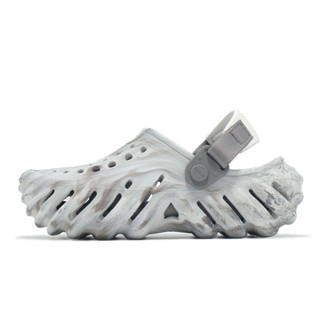 Crocs 童鞋 Echo Marbled Clog K 中童 洞洞鞋 波波小克駱格 月光灰 卡駱馳 2084641NL