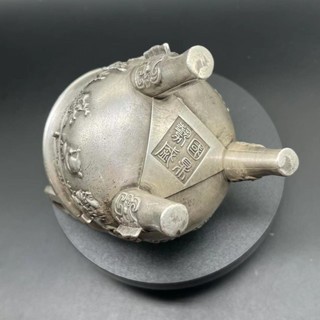 臺灣熱銷 古銅白銅三足鼎雙耳香爐浮鵰經典十二生肖銅鼎仿古古代宮廷舊擺件
