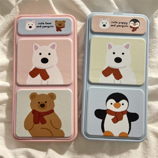 可愛藍粉底西高地適用華為mate60pro+手機殼pura70pro磁吸翻蓋摺疊支架mate40/50pro保護套p60