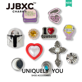 JJBXC 洞洞鞋 鞋釦 金屬鞋花 鞋配飾 2025趣味金屬鞋花 DIY時尚鞋附件 適用於cross鞋