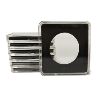 4 件套亞克力紀念幣收納盒帶墊圈,適用於 40mm/43mm/46m/49mm/52mm/55mm 收藏硬幣夾收納盒