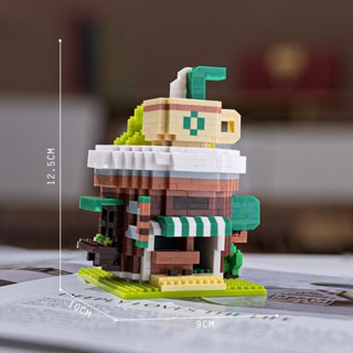 相容樂高 diy 模擬咖啡機 微小顆粒 積木 拼裝 女孩手工 3d立體玩具 禮物