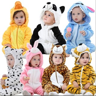 臺灣發貨- 幼童動漫連身衣 冬季保暖 Onesie 睡衣 動物連體衣 紅狐狸 鴨子 兔子 幼童服裝