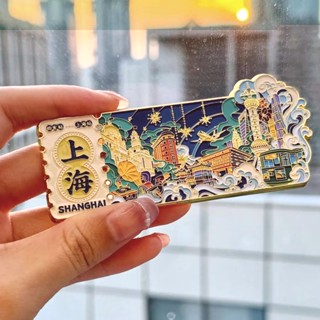 店鋪上海博物館文創東方明珠磁吸金屬冰箱貼高顏值城市景點紀念品禮物25.4.8