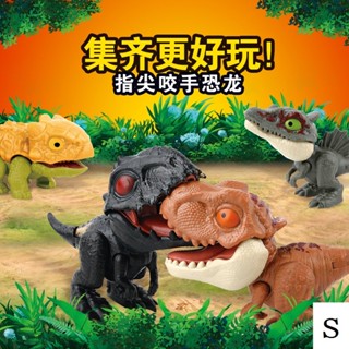 抖音同款兒童咬手指恐龍關節可動霸王龍模型模擬恐龍蛋 地攤玩具
