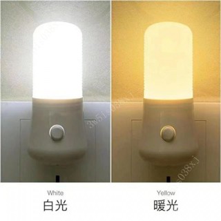 新3W小夜燈LED插電節能燈嬰兒餵奶臥室床頭燈房間迷你起夜燈宿捨