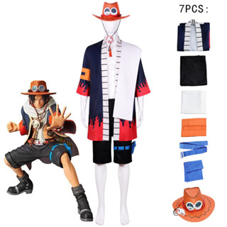 海賊王cos服火拳艾斯cosplay和服全套二次元角色扮演服裝批髮