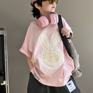 米粒BOYS 新款韓國中大童男童短袖T恤夏裝兒童打底衫上衣寬鬆男孩印花潮流體恤