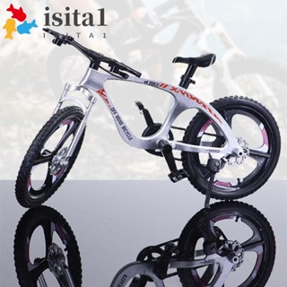 ISITA迷你自行車模型,1:8比例模擬山地自行車玩具,賽車金屬壓鑄微型公路BMX自行車模型