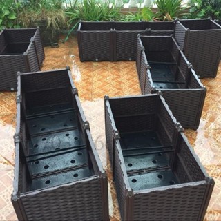 【宅配到家🚚】家用蔬菜種菜盆 陽臺長方形特大室外種植箱 種菜箱 家庭塑膠花盆 花槽 長方形花盆 種植箱 特大種菜箱