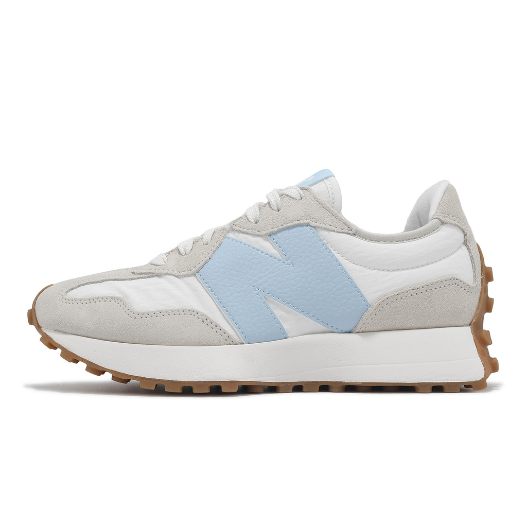 New Balance NB 休閒鞋 327 女鞋 米白 藍 麂皮 復古 膠底 [ACS] WS327FTA-B