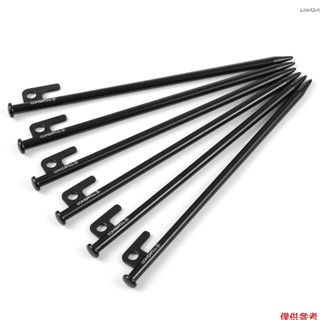[新] TOMSHOO 8 英寸/12 英寸帳篷釘 6 件重型鋼帳篷樁適用於戶外野營天篷遮陽篷