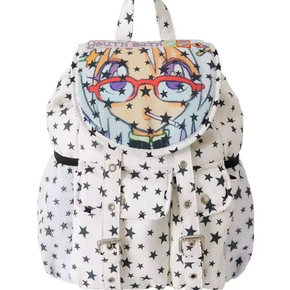 Youthbath x Oliwa韓國25奧莉蛙聯名插畫星星後背包書包Youthbath x Oliwa韓國25奧莉蛙聯