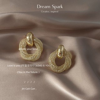 Dream Spark｜法式~高階華麗碎鑽S925針14K女士耳環