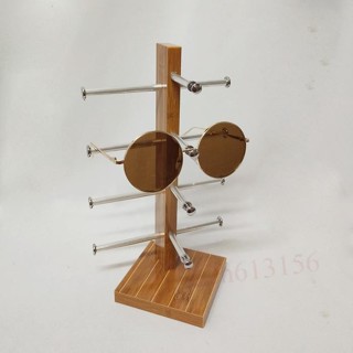 【限時特惠🎉】木質眼鏡展示架 陳列木紋眼鏡架子 櫃檯太陽鏡墨鏡收納道具擺件架子 眼鏡貨架 陳列架 眼鏡架 眼鏡收納展示
