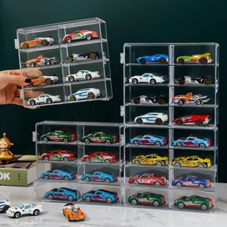 【現貨】公仔模型展示盒 1:64模型車展示盒 汽車收納盒 多美小汽車 風火輪小汽車 模擬玩具展示 模型車展示收納