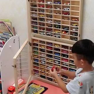 小汽車模型多格收納盒1:64多美卡風火輪合金玩具小車收納展示架 TBVT