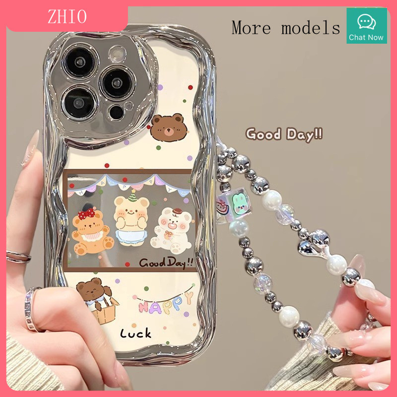 適用OPPO Reno12Pro手機殻Reno11/Reno10/a58電鍍a1Tidea2/A3熊103