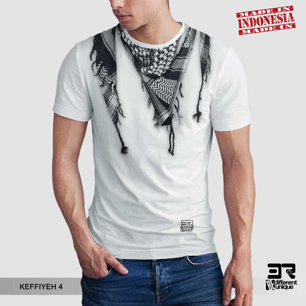 Distro Print 3r T 恤 Keffiyeh 圍巾披肩 4