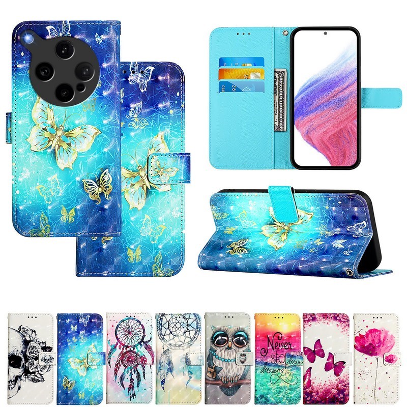 適用於 OPPO Find X8 Ultra 手機殼 PKJ110 彩繪翻蓋手機殼適用於 OPPO Find X8S S